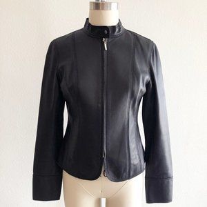 KATE HILL LEATHER MOTO JACKET